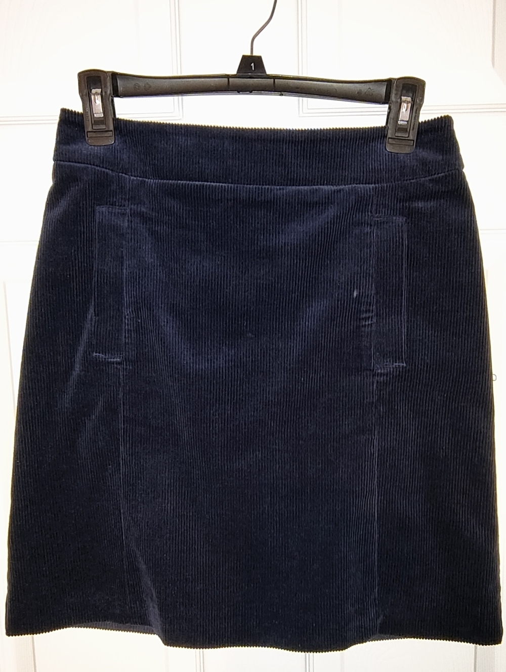 Ann Taylor Navy Corduroy Skirt